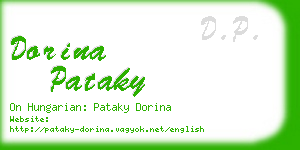 dorina pataky business card